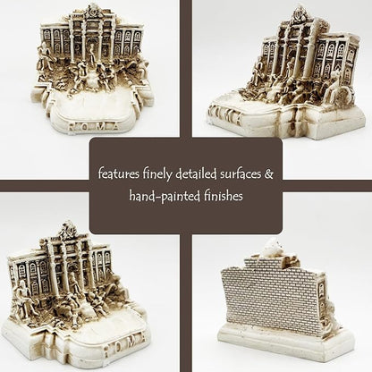 Rome Trevi Fountain Fish Tank Decor Decorations Reptile Turtle Lizard Spider Tanks Terrarium Building Décor Ornament