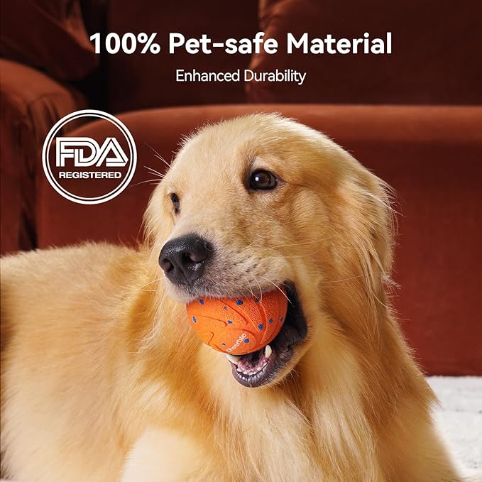 【New Material】Cheerble Smart Interactive Dog Toy, Wicked Ball AIR, Automatic Moving, Bouncing, and Rotating Ball, E-TPU Material, IPX7 Waterproof Rating, Active Rolling Ball for Medium and Large Dogs