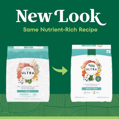 Nutro Ultra Senior Dry Dog Food with a Trio of Proteins from Chicken, Lamb and Salmon, 30 lb. Bag