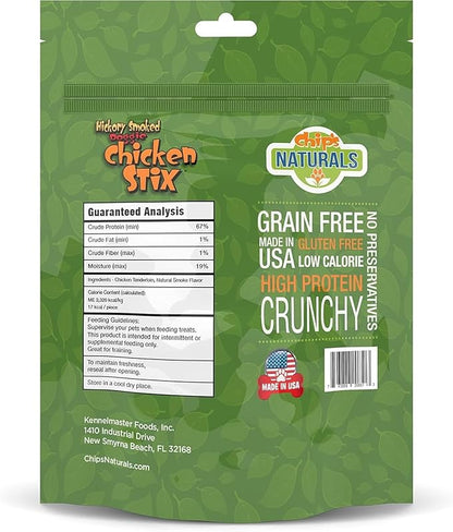 Chip's Naturals Doggie Chicken Stix, 12 oz  Hickory Smoked Chicken Dog Treats, Baked Natural Dog Treats for Training, Low Calorie Healthy Dog Treats, Pet Supplies