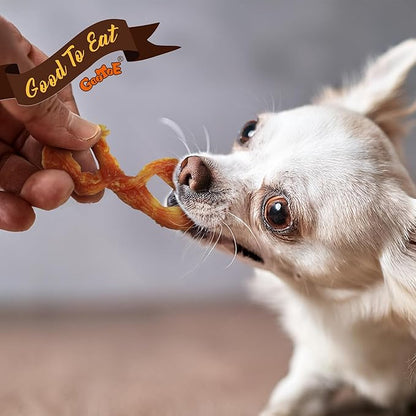 Gootoe Turkey Tendon Dog Treats  100% USA-Sourced, Natural Snack, Premium Training Chews, Hypoallergenic, Reseal Value Bags, Size for Small Dogs, Rope (Small) 6 Unit/Pack