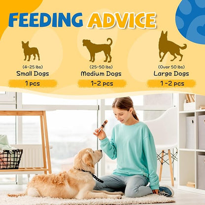 Dog Treats, Multi-Flavored Dog Kabobs Treats, High Protein Dog Chews w/Glucosamine Chondroitin, Made with Real Chicken, Duck, Beef, Rabbit, Salmon