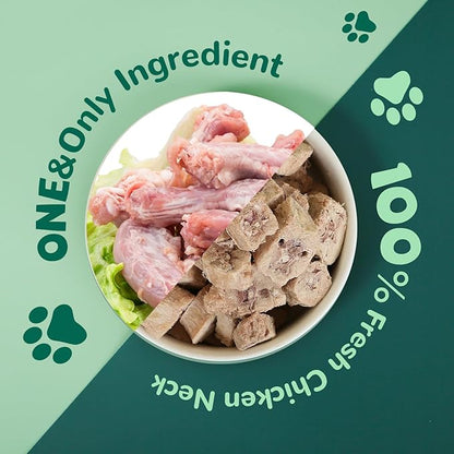 Freeze Dried Chicken Necks, Cat Food Toppers, Dog Treats Raw Healthy Training Treats, Only One Ingredient, High Protein, 4.2 oz