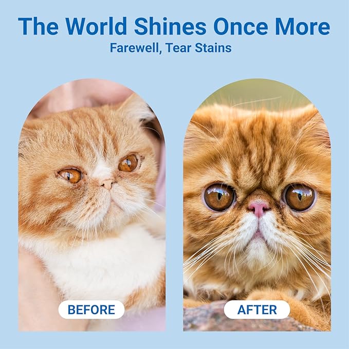 Dog Eye Wipes, Pet Wipes for Tear Stain Remover, Gentle Lavender Eye Wash Pads for Pet Eye Infection, Travel & Daily Grooming Wipes for Pet Eye, Face, Discharge & Crust, 100ct