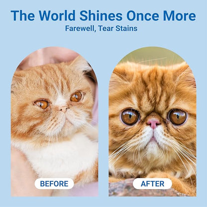 Dog Eye Wipes, Pet Wipes for Tear Stain Remover, Gentle Lavender Eye Wash Pads for Pet Eye Infection, Travel & Daily Grooming Wipes for Pet Eye, Face, Discharge & Crust, 100ct