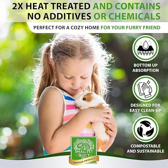 Small Pet Select 100% Natural Corn Cob Bedding for Pets Small Animal & Bird Cage Litter Safe for Hamsters, Guinea Pigs & More -6lb