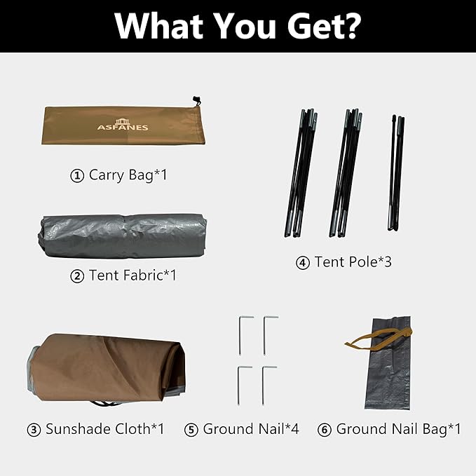 Outdoor Waterproof Pet Camping Tent, Cave Bed for Indoor Cats and Small Dogs, Portable Cat House Dog House, 29.5x29.5x18.9'', Brown, M.