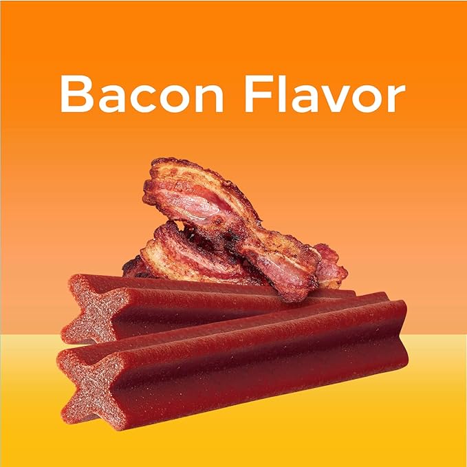 Pedigree DENTASTIX Adult Large Dog Dental Care Treats, Bacon Flavor, 2.08 lb. Pack (40 Treats)