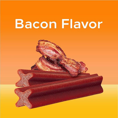 Pedigree DENTASTIX Adult Large Dog Dental Care Treats, Bacon Flavor, 2.08 lb. Pack (40 Treats)