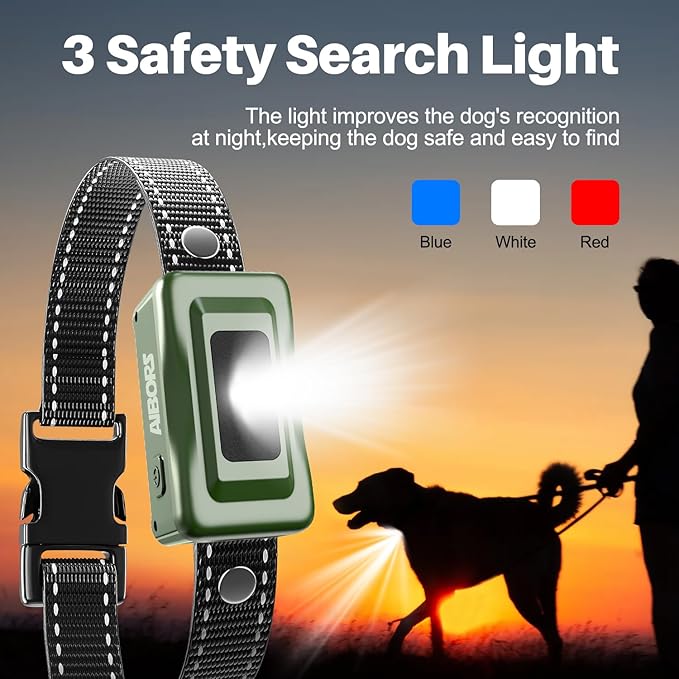 Dog Shock Collar - 4300FT Dog Training Collar with Remote,Shock-Lock,Light for Night Walks, Innovative IPX7 Waterproof with 4 Training Modes, Rechargeable E-Collar for 8-150 LBS