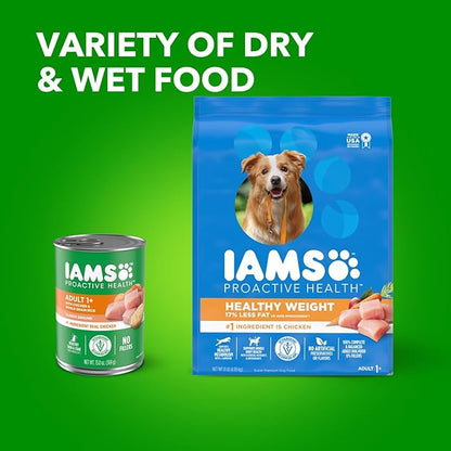 IAMS Proactive Health Healthy Weight Control Adult Dry Dog Food with Real Chicken, 15 lb. Bag