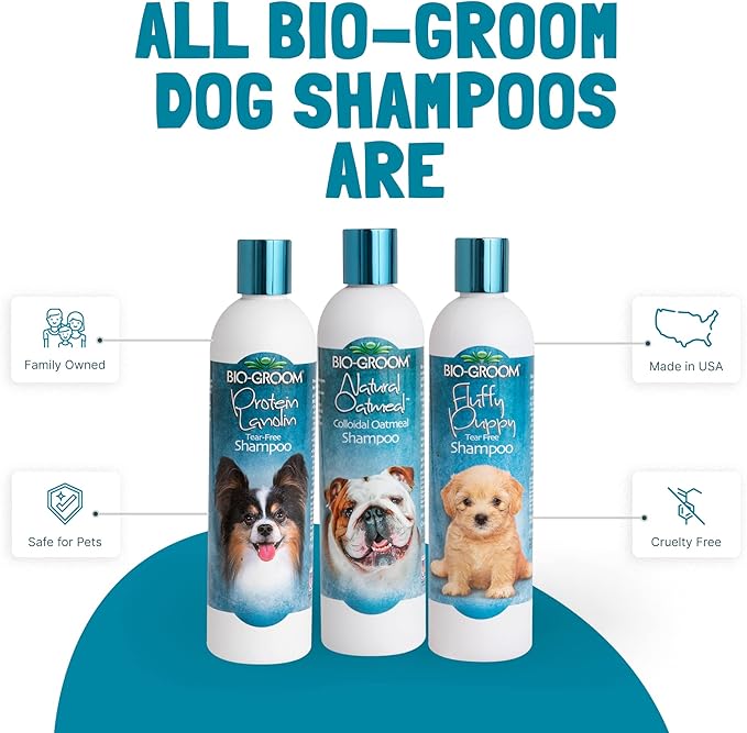 Bio-Groom Oatmeal Dog Shampoo  for Allergies and Itching, Cruelty-Free, Dog Bathing Supplies, Puppy Shampoo for Sensitive Skin, Made in USA, Anti-Itch Dog Products  5 Gallons