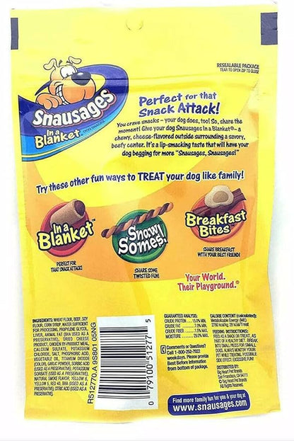 Dog Snacks - Beef & Cheese Flavor - Net Wt 4.5 oz (128 g) - Pack of 2