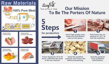 Freeze Dried Raw Single Ingredient Cat Treats, Solve Pet's Picky Eating Problem (Goat Milk bar)