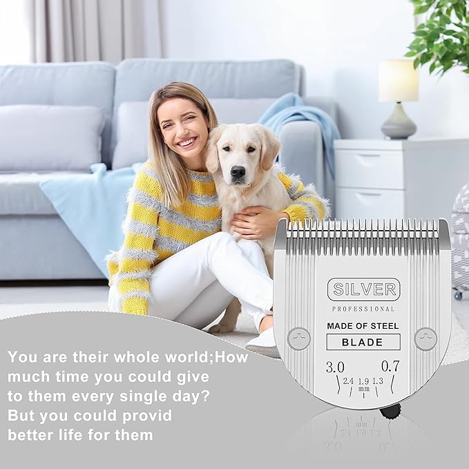 5 in 1 Replacement Blades Compatible with Wahl Bravura .Chromadoï¼_reativaï¼_igura Dog Clippers for Dogs Grooming-(1PC)