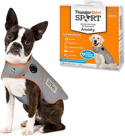 ThunderShirt for Dogs, X Small, Platinum Sport - Dog Anxiety Relief Calming Vest