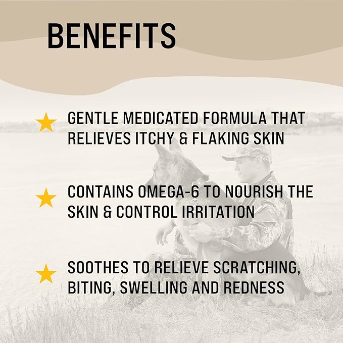 Dr. Boe's Veterinary Essentials VetraSoothe Medicated Oatmeal Shampoo - Powerful Relief for Itchy & Flaky Skin for Dogs and Cats - 16 fl. oz