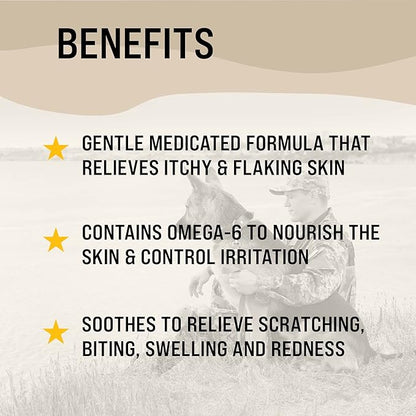 Dr. Boe's Veterinary Essentials VetraSoothe Medicated Oatmeal Shampoo - Powerful Relief for Itchy & Flaky Skin for Dogs and Cats - 16 fl. oz