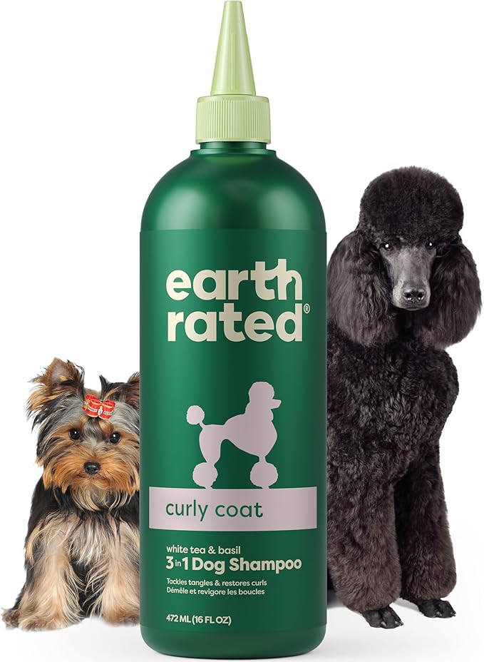 Earth Rated Scrub & Play Bundle - Includes 1 Curly Coat Dog Shampoo & 1 Large Enrichment Toy
