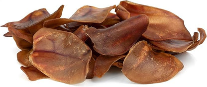 100% Natural Half Pig Ear Dog Treat, 40 pack, Our Healthy Dog Pig Ears Halves Are Easy To Digest, Chemical & Hormone Free Thick Cut Pig Ears For Dogs Aggressive Chewers, Great For Small Or Large Dogs