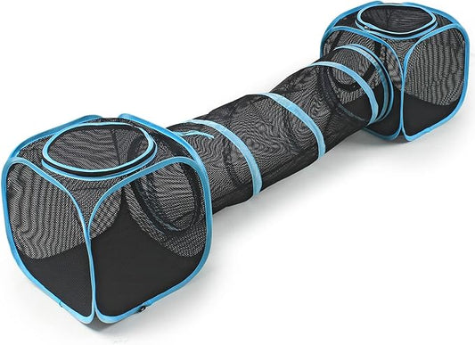 Cat Furniture Tent for Indoor and Outdoor Playpen Portable Cat Tunnels, Outdoor Kennel (2 Cube + Tunnel)