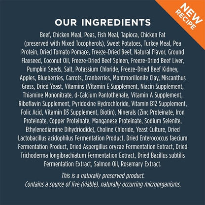 Instinct Raw Boost Small Breed, Natural Dry Dog Food with Freeze Dried Pieces, High Protein, Grain Free Recipe - Real Beef, 10 lb. Bag