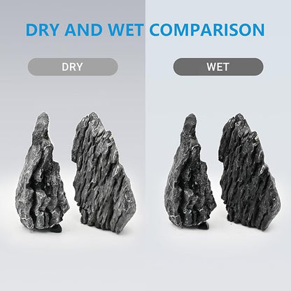 KINGRUI Aquarium Rocks Seiryu Rock Stone 44lb Dragon Stone for Aquarium Landscaping Models Fish Tank Decoration Reptile and Amphibian enclosures 3 to 9 inch