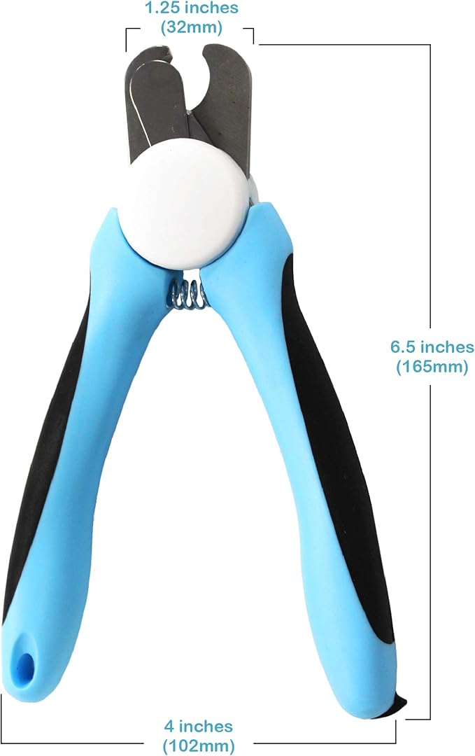 Pets First DOG NAIL CLIPPER & TRIMMER Premium Quality Pet Nail Paws Clippers & trimming tool with Safety Guard. Avoid Over-Cutting Nails +Free Nail File. Sturdy Non Slip Ergonomic Handles. Sharp Blade