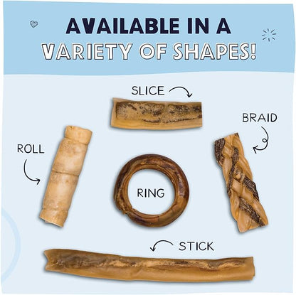 Pawstruck 2-in-1 Collagen Wrapped Jerky Natural Treats for Dogs - 5 Large Sticks - Limited Ingredient Grain Free for Small, Medium, and Large Dogs