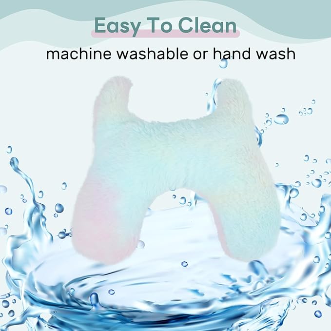 T'CHAQUE Dog Pillow Bed Cat Pillows for Indoor Cats Soft Dog Calming Pillow for Small Dogs Anxiety Relief Comfort Dog Neck Pillow Pet Sleeping Improve Pet Calming Toy for Upper Spine Support