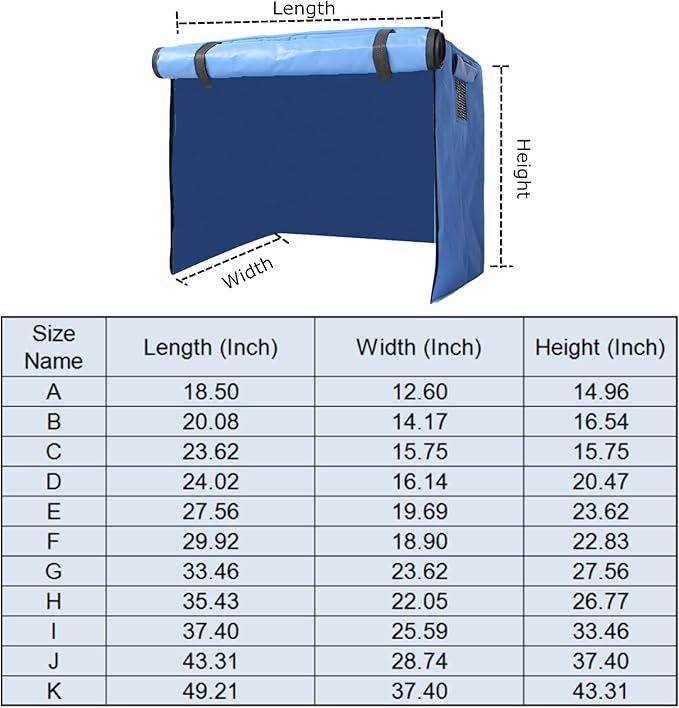 Dog Crate Cover Waterpoof Blue Pet Kennel Covers for Puppy Cat Indoor Outdoor Fit for 1 Door Wire Crate, 49.21x37.40x43.31 Inch