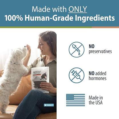 JustFoodForDogs Limited-Ingredient Beef Liver Healthy Dog Treats, Preservative-Free, Made in The USA, 5 oz