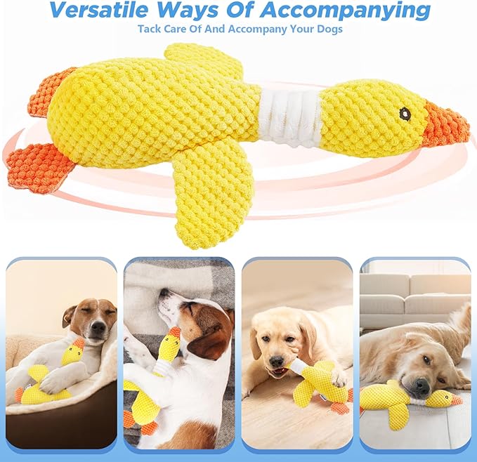 Vitscan Durable Dog Toys for Aggressive Chewers Large Breed/Dog Chew Toy/Indestructible Tough Squeaky Dog Toys/Interactive Dog Toys for Large Dogs/Plush Puppy Toys/Puppy Chew Toys for Teething