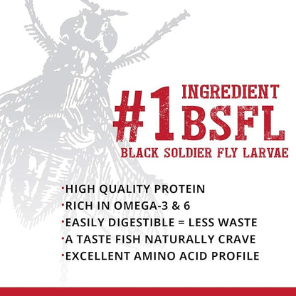 Fluval Bug Bites Cichlid Fish Food, Pellets for Medium to Large Sized Fish, 3.53 oz., A6581