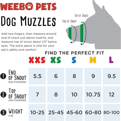 Dog Muzzle for Small Dogs 10-20lbs (S) Soft Mesh Nylon Quick Fit Dog Muzzle - Small Breed Dog Grooming Supplies - Small Dog Muzzle for Biting