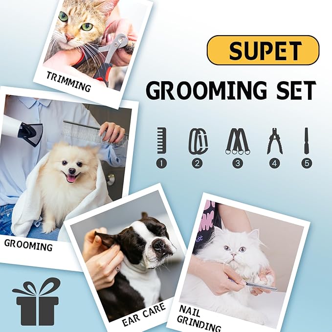 Supet Dog Grooming Hammock Harness for Cats & Dogs, Relaxation Dog Sling for Nail Trimming, Restraint Hanging Harness for Clipping& Nail Trimming