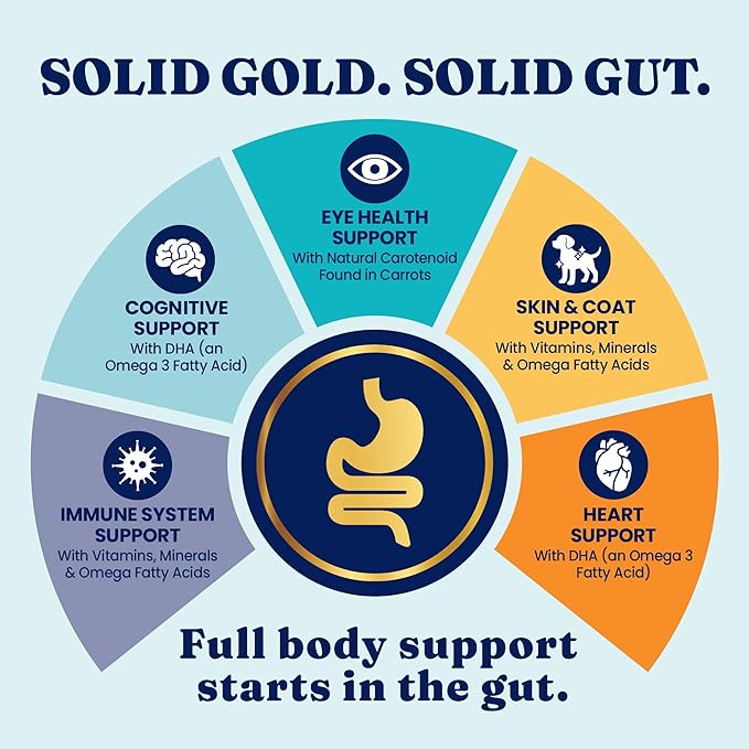 Solid Gold Chicken Dry Puppy Food - W/Real Chicken & Potato - Grain Free & Gluten Free Puppy Dog Food w/Probiotics for Gut Health & Digestion - Healthy Kibble for Puppies - Nutrientboost - 22 LB