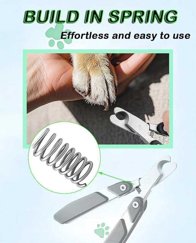 Portable Dog Nail Clippers with Foldable Design Cat Nail Trimmer