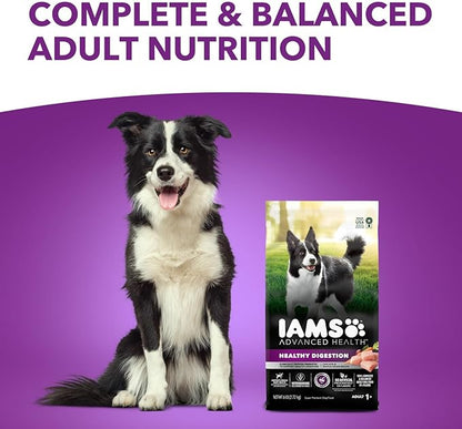 IAMS Advanced Health Healthy Digestion Adult Dry Dog Food with Real Chicken, 27 lb. Bag