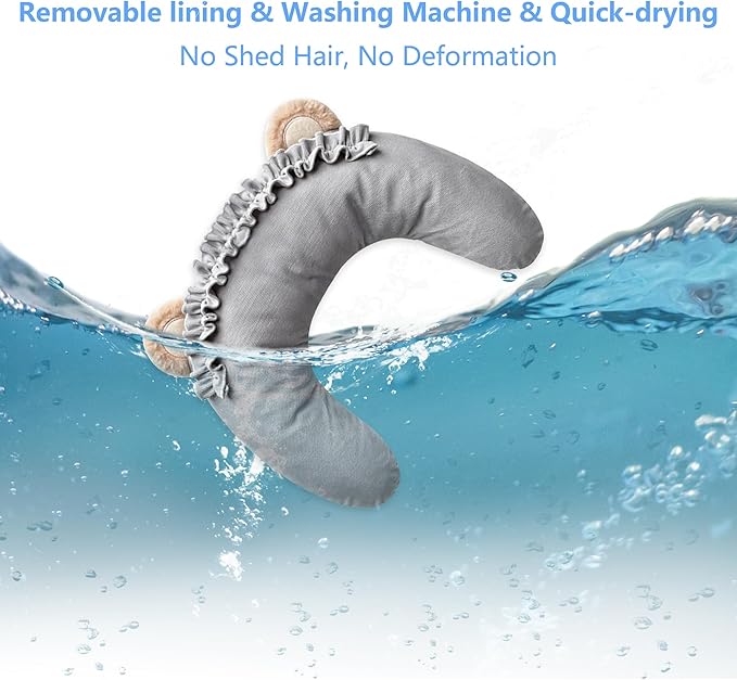 Pet Pillow for Dogs, Dog Calming Pillow, Cat Pillow, Soft Dog Neck Pillow, U-Shaped Pillow for Cat and Dog, Machine Washable Pet, Improve Pet Sleeping