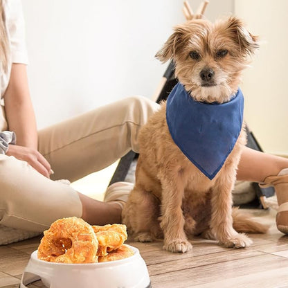 Jungle Calling Dog Treats Long Lasting, Rawhide Chews for Dogs, Chicken Wrapped Rawhide Donuts, Chewy Snacks for Medium Large Dogs