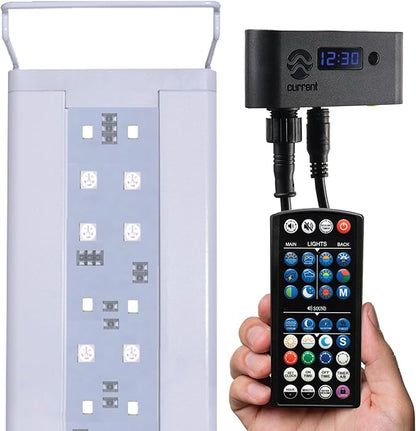 SereneSun 18" RGB+W Freshwater Aquarium Terrarium Reptile LED Light with 24 Hour Color Timer and Remote Control| RGB + 6,500K White | For Fish Tank, Reptile, Terrarium & Plants | Fits 18" to 24"