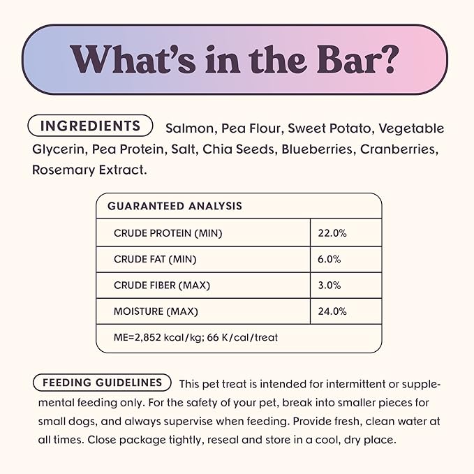 Bundle x Joy Dog Treats Jerky Snack Bars, Variety 3-16 oz Bags, Puppy & Dog Training Treats, Natural Superfood Grain Free Treat, Real Salmon, Chicken, Beef, Superfoods, Corn & Soy Free