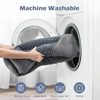 INVENHO X-Large Dog Bed for Large Medium Small Dogs, Rectangle Washable Dog Bed, Orthopedic Dog Bed, Soft Calming Sleeping Puppy Bed Durable Pet Cuddler with Anti-Slip Bottom XL(35"x25"x10")