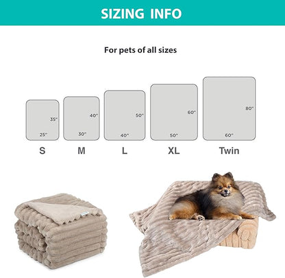 Waterproof Dog Blanket, Soft Fleece Blanket for Couch Protector, Reversible Pet Blankets Furniture Protector Cover for Small Medium Large Dogs Cats (Navy, 25"x35")