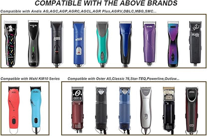 10 Blades Dog Grooming Blades Compatible with Andis/Oster A5/Wahl KM-10 Series Dog Clippers,Detachable Clipper Replacement Blade- Size 10 Blade 1/16" (10#/1PC)