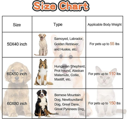 Dog Bed Blankets for Large Dogs, Soft Fleece Dog Blanket Fluffy Pet Blanket Warm Sleep Mat Cover for Bed Couch, Cute Paw Print Puppy Cat Blanket, Blanket for Dogs, 60"X50" (1 Pack)