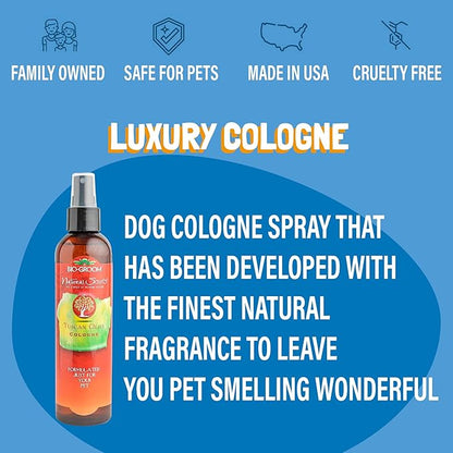 Bio-Groom Tuscan Olive Dog Shampoo - Natural Scent Pet Shampoo, Baobab Protein, Cat & Dog Bathing Supplies, Puppy Wash, Cruelty-Free, Made in USA, Quick Rinse Cat Shampoo - 8 fl oz 1-Pack