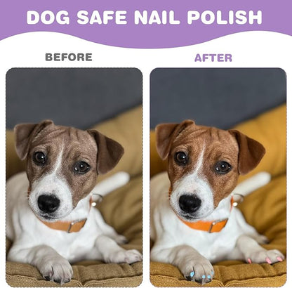 Dog Nail Polish Pens, 12 Colors Nail Polish Set Pet Pens Quick Dry, Dog Claw Care Nail Polish, Waterproof Acrylic Paint Pens for DIY Pet Nails, Odorless, Easy to Apply