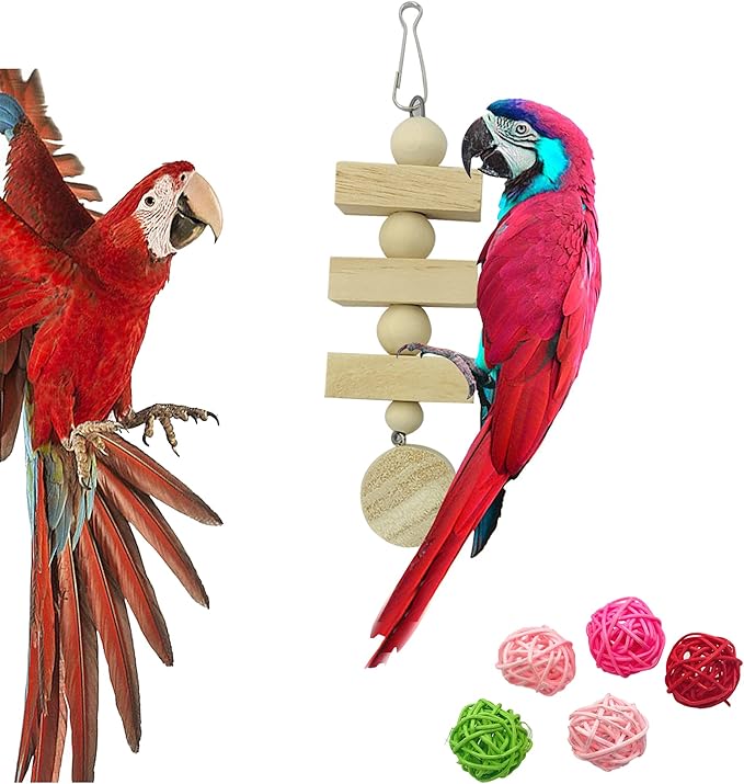 Allazone 2 PCS Natural Grape Stick Fork Bird Perch Bird Standing Stick Chewing Bird Toys Natural Grapevine Bird Cage Perch for Parrot Cages Toy for Cockatiels, Parakeets, Finches